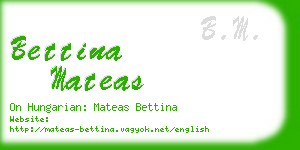 bettina mateas business card